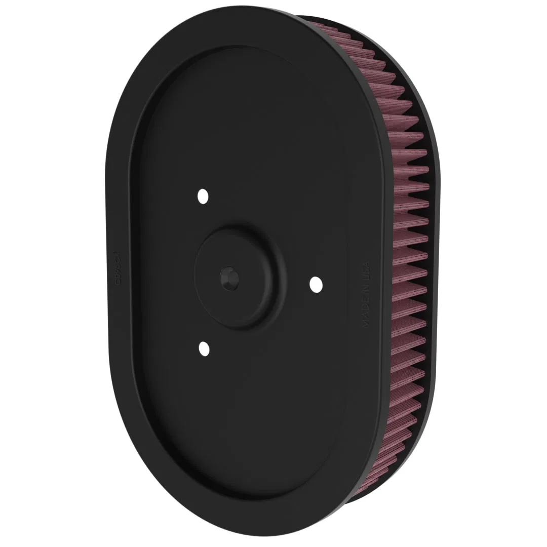 HD-0910 – K&N FILTER Air Filter, Washable Red Cotton Gauze Oval 2-1/16 Inch Height